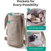 BAGSMART Magnetic 40oz Water Bottle Holder with Strap, Crossbody Purse Gym Accessories for Women(Sage)