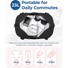 BAGSMART Personal Item Travel Bag For Spirit Airlines, 23L Lightweight Gym Bag for Women Foldable Duffle Bag Weekender Overnight Bag for Travel, Gym(Black)