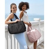 BAGSMART Personal Item Travel Bag For Spirit Airlines, 23L Lightweight Gym Bag for Women Foldable Duffle Bag Weekender Overnight Bag for Travel, Gym(Purple)