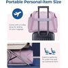 BAGSMART Personal Item Travel Bag For Spirit Airlines, 23L Lightweight Gym Bag for Women Foldable Duffle Bag Weekender Overnight Bag for Travel, Gym(Purple)