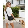 BAGSMART Quilted Crossbody Bags for Women, Travel Purses Hobo Shoulder Bag(Black)