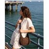 BAGSMART Quilted Crossbody Bags for Women, Travel Purses Hobo Shoulder Bag(Dark Brown)