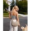BAGSMART Quilted Crossbody Bags for Women, Travel Purses Hobo Shoulder Bag(Latte Brown)