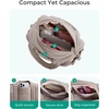 BAGSMART Reiki Gym Bag for Women Puffy Yoga Mat Travel Weekender Duffle Bag(Coffee Brown)