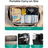 BAGSMART Rolling Duffle Bag with Wheels, Travel Duffel Luggage Bag for Men, Water Repellent Heavy Duty for Travel Camp, Black, Large, 70L(Brown)