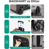 BAGSMART Rolling Duffle Bag with Wheels, Travel Duffel Luggage Bag for Men, Water Repellent Heavy Duty for Travel Camp, Black, Large, 70L(Camel)
