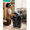 BAGSMART Rolling Duffle Bag with Wheels, Travel Duffel Luggage Bag for Men, Water Repellent Heavy Duty for Travel Camp, Black, Large, 70L(Charcoal)