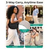 BAGSMART Shoulder Bag for Women Small Puffer Purses Crossbody Bag(Camel)
