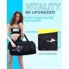 BAGSMART Small Gym Bag with Shoe Compartment & Wet Pocket, Lightweight Sports Travel Duffel, Carry On Weekender Overnight, Water Resistant Sports Gym Tote for Swimming Yoga, Almond Oil(Almond Oil)