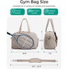 BAGSMART Tennis Gym Bag for Women, 2-in-1 Pickleball Backpack Sports Duffle(Oxidized Gold)