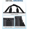 BAGSMART Travel Duffel Bags with Dividers, 32L Gym Duffle Bag with Laptop Compartment, Carry On Weekender Overnight Bag, Shoe Bag, PVC Wet Pocket, Dark Brown(Black Grey)