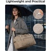 BAGSMART Travel Duffel Bags with Dividers, 32L Gym Duffle Bag with Laptop Compartment, Carry On Weekender Overnight Bag, Shoe Bag, PVC Wet Pocket, Dark Brown(Dark Brown)
