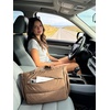 BAGSMART Yoga Pilates Tote Bag for Women with Knotted Handle, Gym Bag(Chocolate)