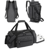 BAGSMART 4-IN-1 Gym Bag for Women Men, TSA Duffle Bag for Travel(B-Black)