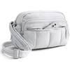 BAGSMART Cross Body Purse, Mini Crossbody Bags for Women Travel Purse(01-light Gray)