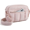BAGSMART Cross Body Purse, Mini Crossbody Bags for Women Travel Purse(Baby Pink)