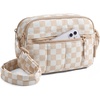 BAGSMART Cross Body Purse, Mini Crossbody Bags for Women Travel Purse(Checked)