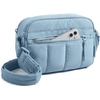 BAGSMART Cross Body Purse, Mini Crossbody Bags for Women Travel Purse(Crystal Blue)