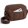 BAGSMART Cross Body Purse, Mini Crossbody Bags for Women Travel Purse(Dark Brown)