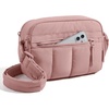 BAGSMART Cross Body Purse, Mini Crossbody Bags for Women Travel Purse(Dark Pink)