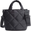 BAGSMART Crossbody Bags for Women, Lightweight Purses for Women, Quilted Puffer Tote Handbags for Daily Use,Shop,Travel(Black)