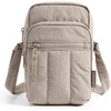 BAGSMART Crossbody Bags for Women, Mini Cell Phone Cross body Purses Travel Wallet with RFID Blocking Card Slots(A-grayish Brown)