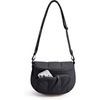 BAGSMART Crossbody Bags for Women, Puffer Cute Bum Bag with Pouch(01-jet Black)