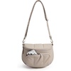 BAGSMART Crossbody Bags for Women, Puffer Cute Bum Bag with Pouch(02-latte Brown)