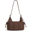 BAGSMART Crossbody Hobo Bags for Women, Small Puffer Everyday Purse(Coffee Brown)