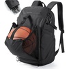 BAGSMART Gym Backpack for Men with Shoe Compartment for Multi-Sport(Jet Black)