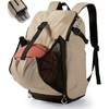 BAGSMART Gym Backpack for Men with Shoe Compartment for Multi-Sport(Light Brown)