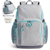 BAGSMART Gym Backpack for Men with Shoe Compartment for Multi-Sport(Light Grey)