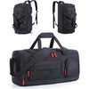 BAGSMART Gym Bag for Men, Athletic Sports Backpack Travel Hiking Duffel(Black)