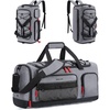 BAGSMART Gym Bag for Men, Athletic Sports Backpack Travel Hiking Duffel(Dark Grey)
