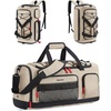 BAGSMART Gym Bag for Men, Athletic Sports Backpack Travel Hiking Duffel(Khaki)