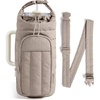 BAGSMART Magnetic 40oz Water Bottle Holder with Strap, Crossbody Purse Gym Accessories for Women(Brown)