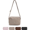 BAGSMART Mini Foldable Crossbody Bags for Women, Cute Travel Purses(Camel)