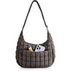 BAGSMART Quilted Crossbody Bags for Women, Travel Purses Hobo Shoulder Bag(Charcoal Gray)