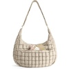 BAGSMART Quilted Crossbody Bags for Women, Travel Purses Hobo Shoulder Bag(Earth Tone Camel)