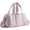 BAGSMART Reiki Gym Bag for Women Puffy Yoga Mat Travel Weekender Duffle Bag(Baby Pink)