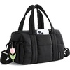 BAGSMART Reiki Gym Bag for Women Puffy Yoga Mat Travel Weekender Duffle Bag(Black)