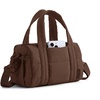 BAGSMART Reiki Gym Bag for Women Puffy Yoga Mat Travel Weekender Duffle Bag(Coffee Brown)