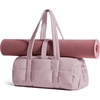 BAGSMART Reiki Gym Bag for Women Puffy Yoga Mat Travel Weekender Duffle Bag(Light Purple)