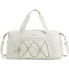 BAGSMART Small Gym Bag With Shoe Compartment & Wet Pocket, Lightweight Sports Travel Duffel, Carry On Weekender Overnight, Water Resistant Sports Gym Tote for Swimming Yoga, Beige(Off-White)