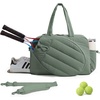 BAGSMART Tennis Gym Bag for Women, 2-in-1 Pickleball Backpack Sports Duffle(Slate Green)