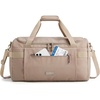 BAGSMART Travel Duffel Bags with Dividers, 32L Gym Duffle Bag with Laptop Compartment, Carry On Weekender Overnight Bag, Shoe Bag, PVC Wet Pocket, Dark Brown(Brown)