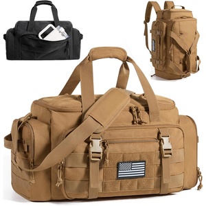 BAGSMART 4-IN-1 Gym Bag for Women Men, TSA Duffle Bag for Travel(Desert Khaki)
