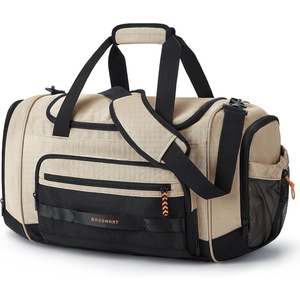 BAGSMART 4-IN-1 Gym Bag for Women Men, TSA Duffle Bag for Travel(Kakhi)