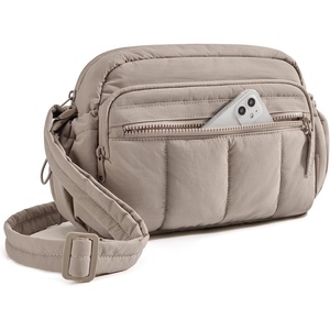 BAGSMART Cross Body Purse, Mini Crossbody Bags for Women Travel Purse(01-brown)