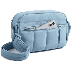 BAGSMART Cross Body Purse, Mini Crossbody Bags for Women Travel Purse(Crystal Blue)